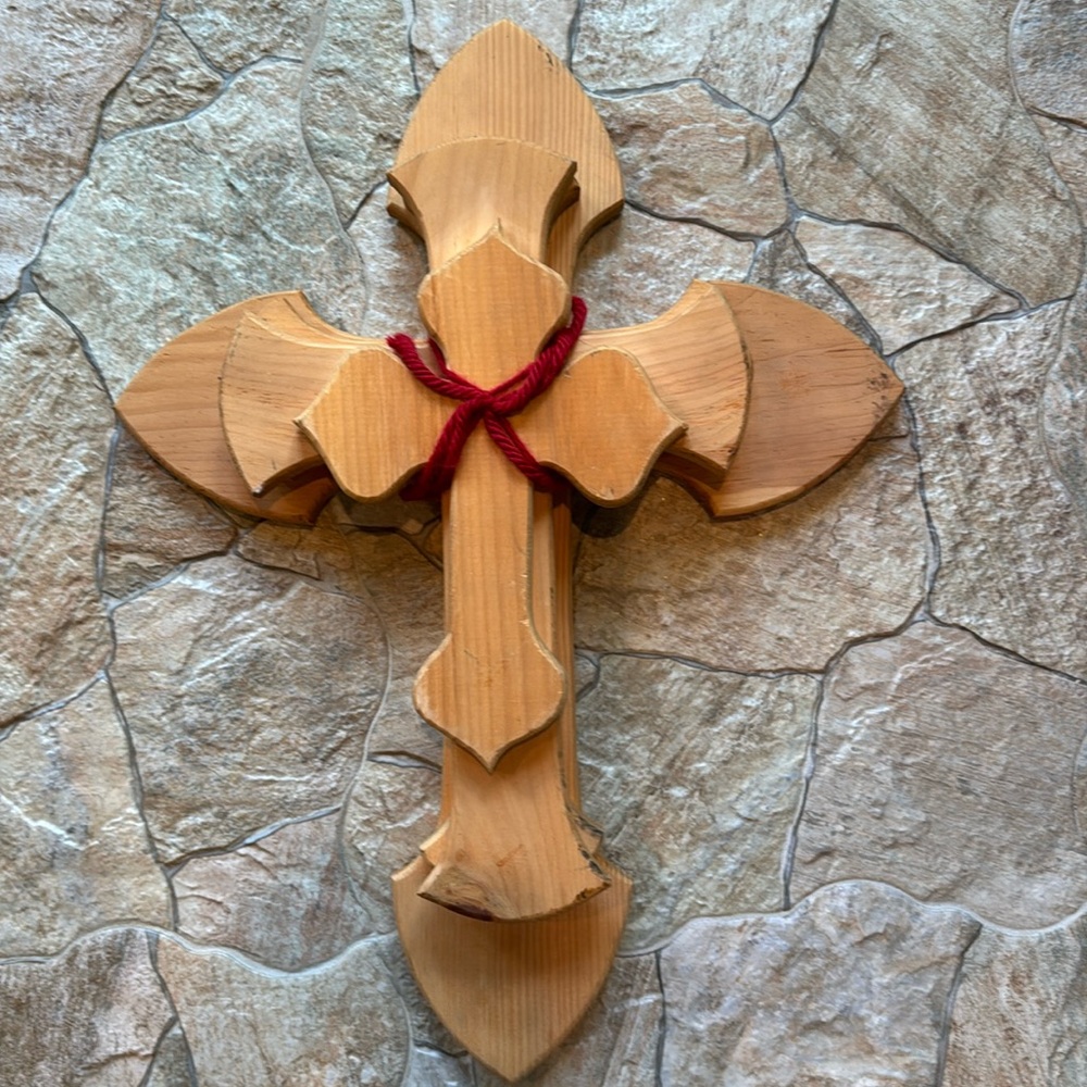 Cross Wood Cross Bundle of 4 Lightweight Wood Crosses